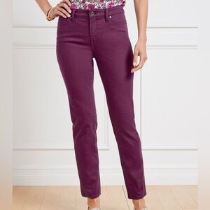 Women’s Talbots Purple Slim Ankle Jean in a Size 4 Zipper-Fly Casual Wear